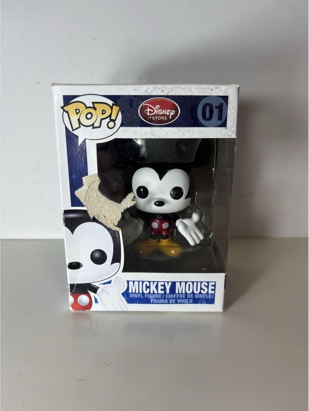 Funko Pop Disney Mickey Mouse 01 Red Label Disney Store Exclusive Figure READ